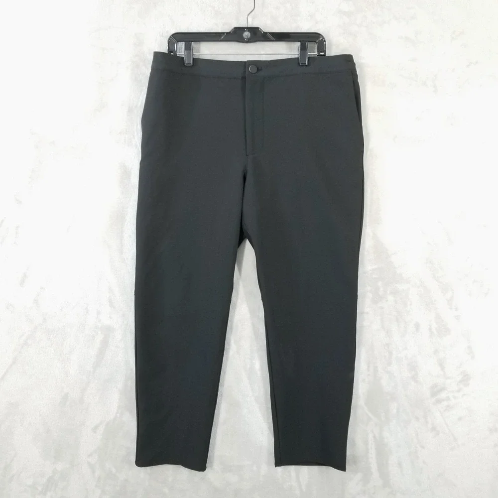 Banana Republic Commuter Flex Pant Mens 35x26 Black Stretch Trouser Gorpcore